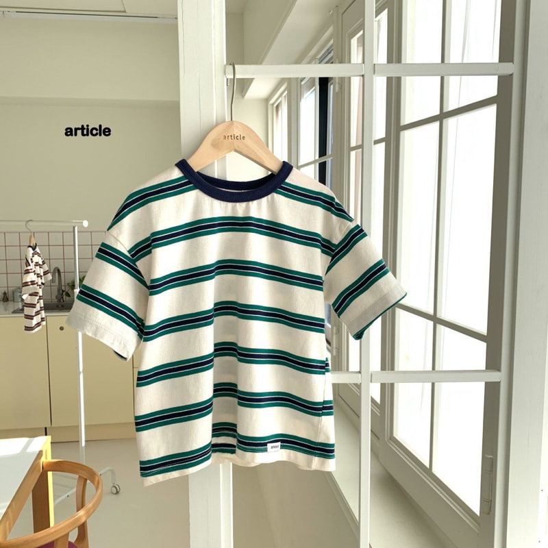 Article - Korean Children Fashion - #kidzfashiontrend - Stripe Tee - 5
