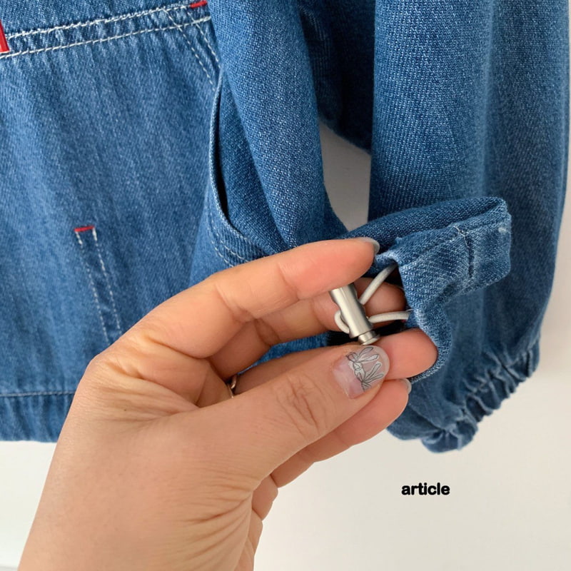 Article - Korean Children Fashion - #kidzfashiontrend - Autumn Denim Anorak - 10