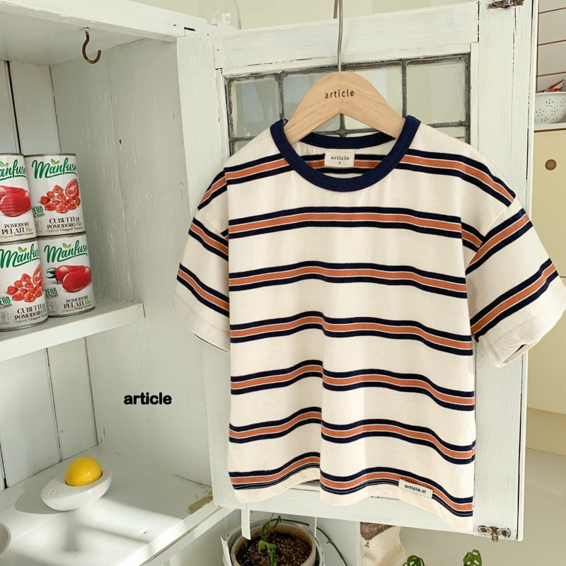 Article - Korean Children Fashion - #littlefashionista - Stripe Tee - 7