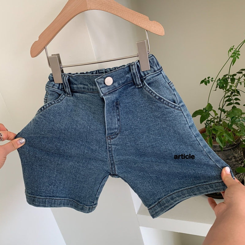 Article - Korean Children Fashion - #magicofchildhood - Turn-up Denim Shorts - 6
