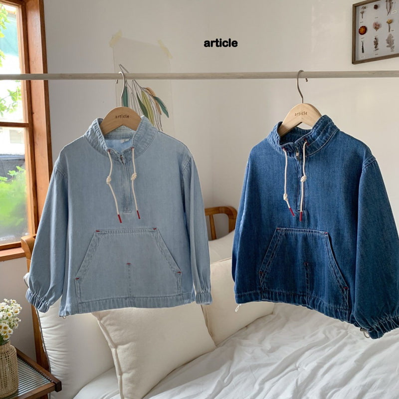 Article - Korean Children Fashion - #prettylittlegirls - Autumn Denim Anorak