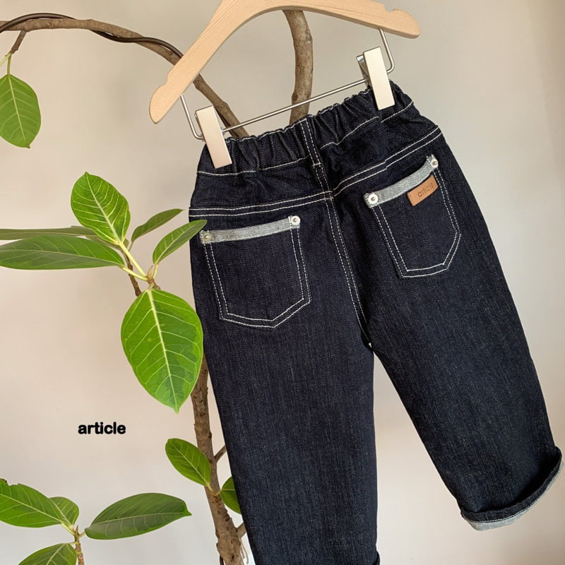 Article - Korean Children Fashion - #stylishchildhood - Mono Rivet Pants - 2