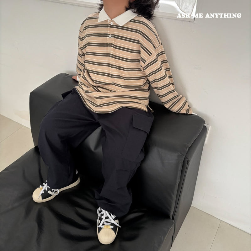 Ask Me Anything - Korean Children Fashion - #fashionkids - Mood Collar Tee - 3