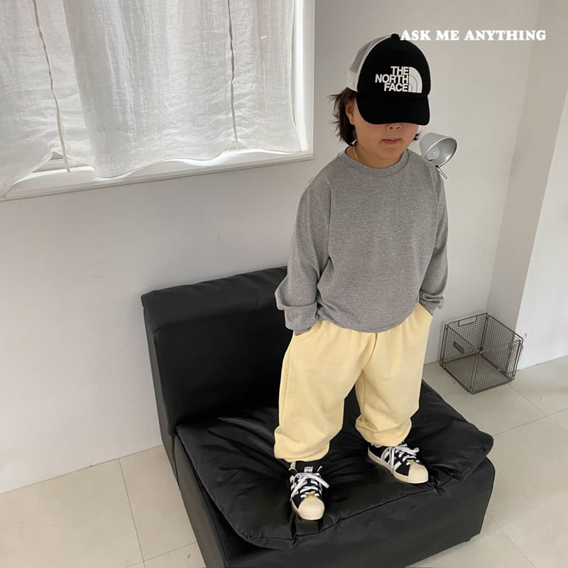 Ask Me Anything - Korean Children Fashion - #kidsshorts - Running Plain Tee