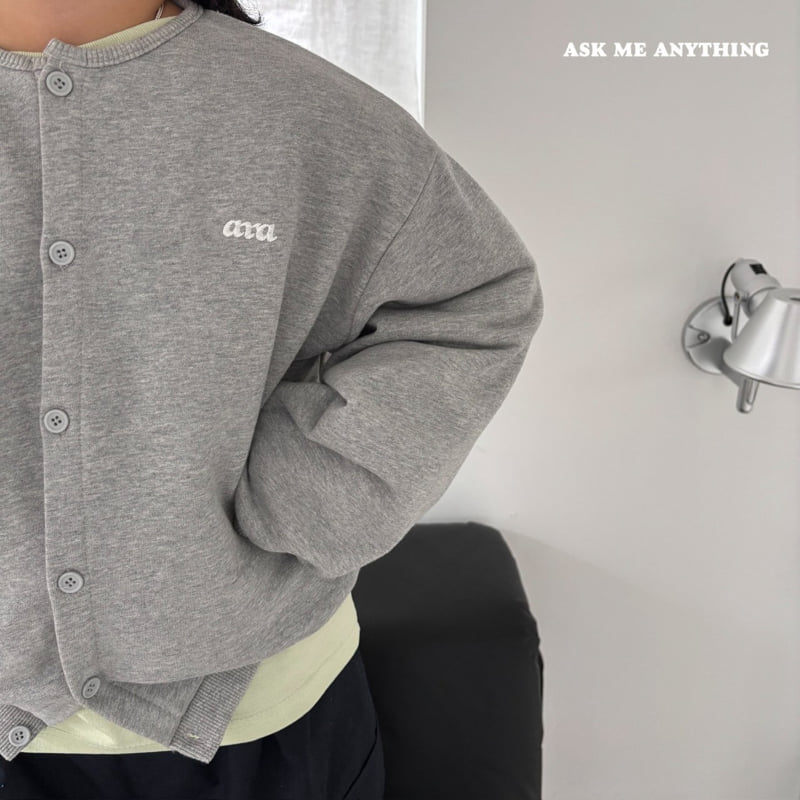 Ask Me Anything - Korean Children Fashion - #minifashionista - Wannabe Sweat Cardigan