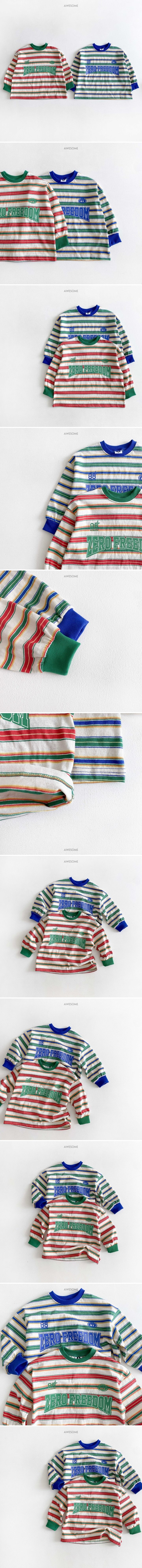 Awesome Bebe - Korean Children Fashion - #kidsshorts - Zero Stripe Sweatshirts