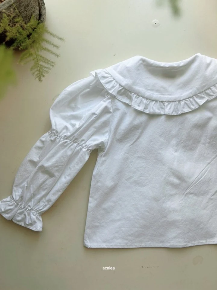 Azalea - Korean Children Fashion - #kidzfashiontrend - Doyu Frill Shirt - 4