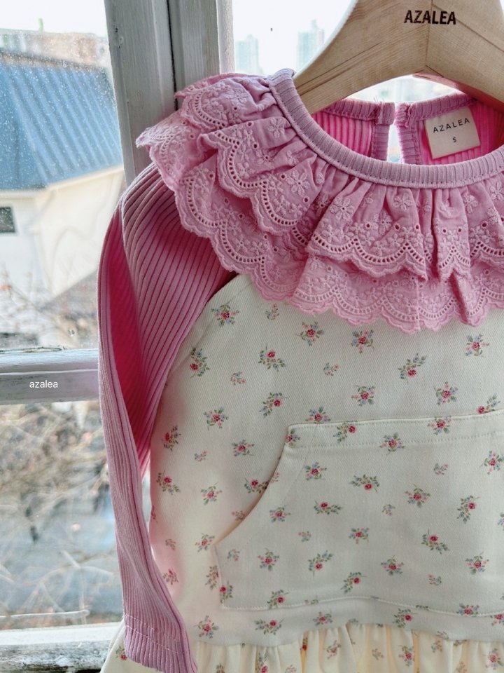 Azalea - Korean Children Fashion - #childofig - Rose Lace Tee - 6