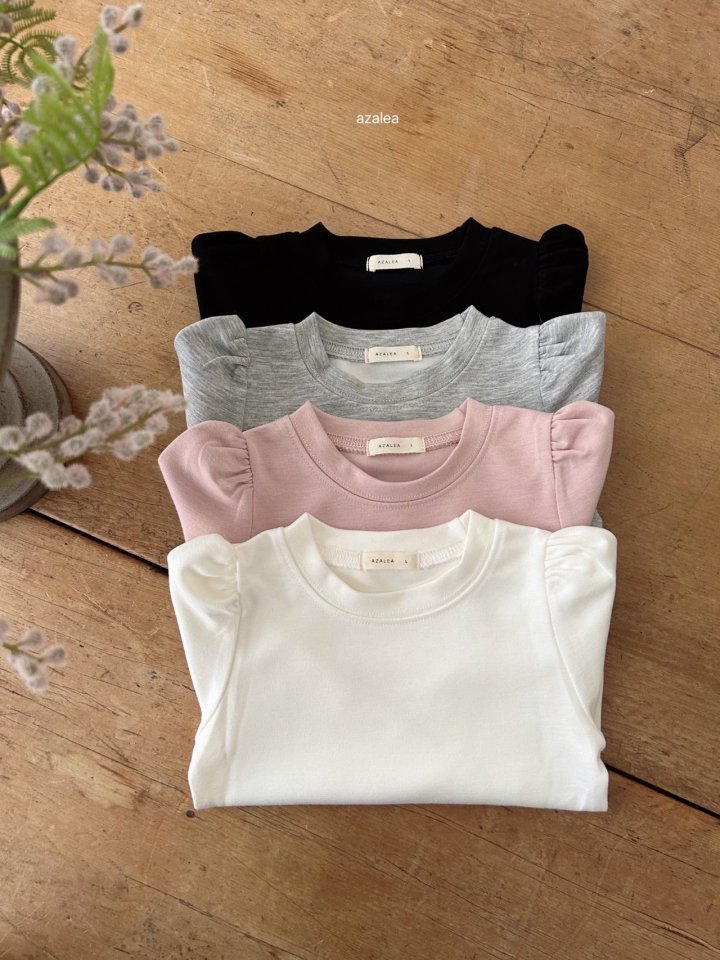 Azalea - Korean Children Fashion - #childrensboutique - Basic Shirring Tee
