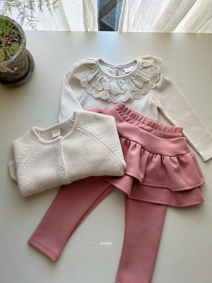 Azalea - Korean Children Fashion - #childrensboutique - Rose Lace Tee - 8