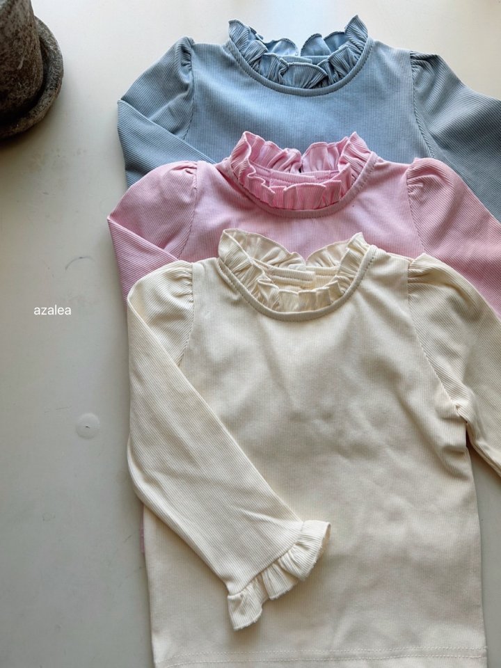 Azalea - Korean Children Fashion - #designkidswear - Biz Beam Frill Tee - 3