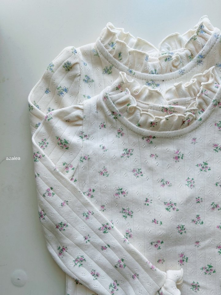 Azalea - Korean Children Fashion - #fashionkids - Flower Frill Tee - 3