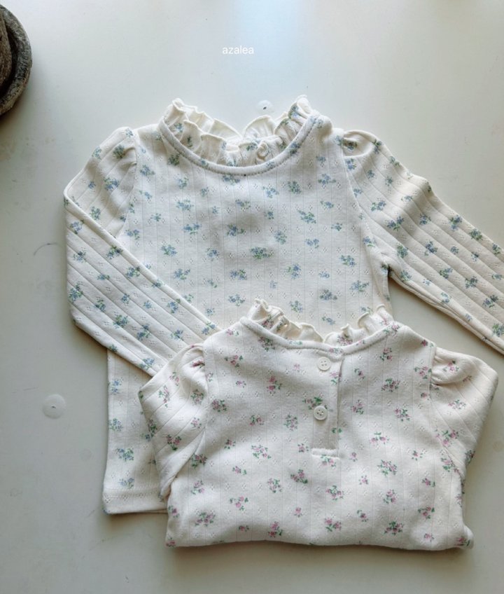 Azalea - Korean Children Fashion - #fashionkids - Flower Frill Tee - 4
