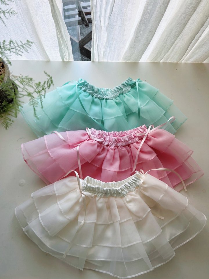 Azalea - Korean Children Fashion - #kidsstore - Organza Cancan Skirt