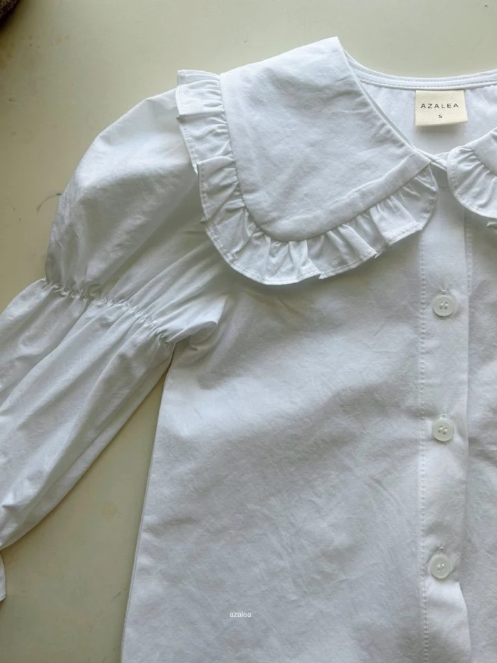 Azalea - Korean Children Fashion - #kidzfashiontrend - Doyu Frill Shirt - 3