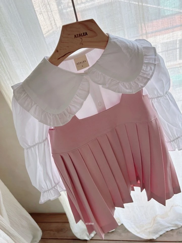 Azalea - Korean Children Fashion - #littlefashionista - Doyu Frill Shirt - 5