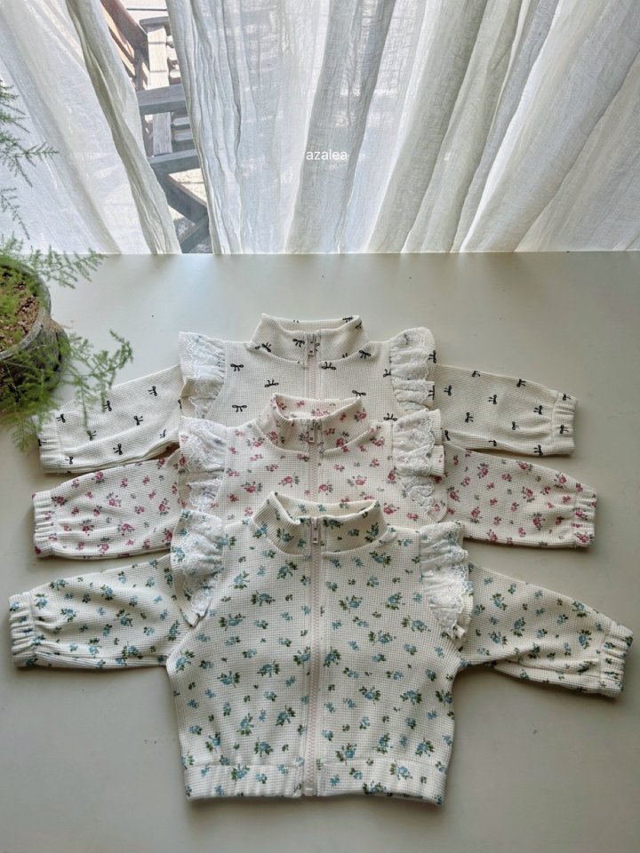 Azalea - Korean Children Fashion - #minifashionista - Blossom Zip-up Jacket