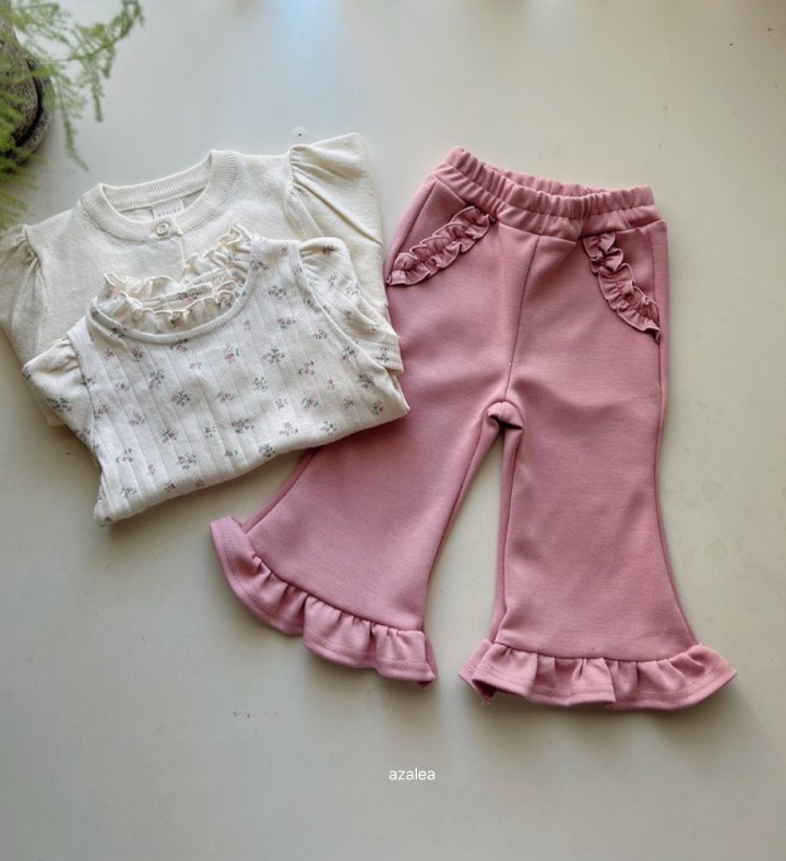 Azalea - Korean Children Fashion - #toddlerclothing - Soft Bootcut Pants - 3