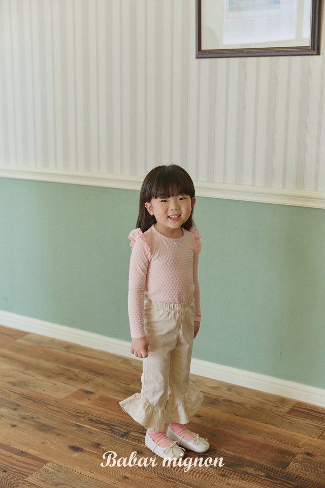 Babar Mignon - Korean Children Fashion - #Kfashion4kids - Frill Tee - 10