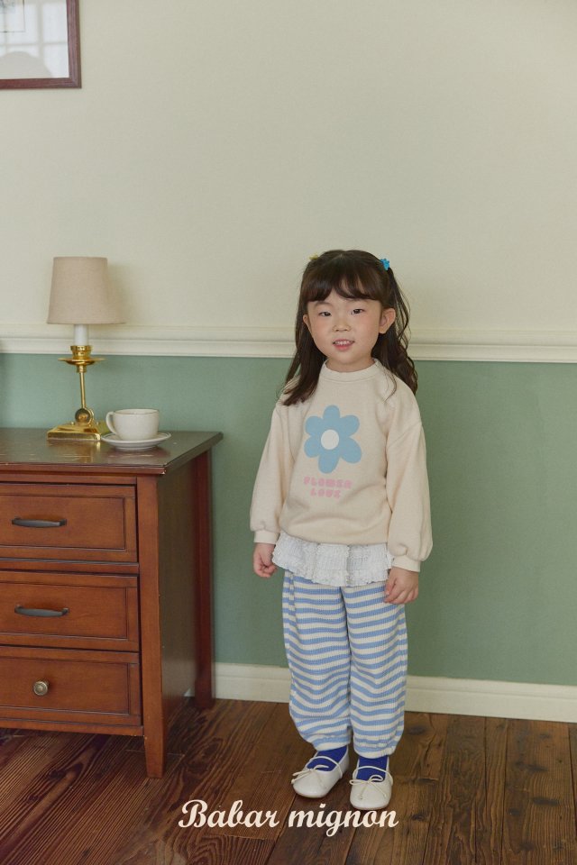 Babar Mignon - Korean Children Fashion - #kidzfashiontrend - Waffle Stripe Jogger Pants - 4