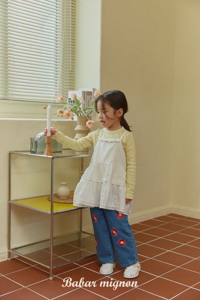Babar Mignon - Korean Children Fashion - #prettylittlegirls - Lace Basic Tee - 4