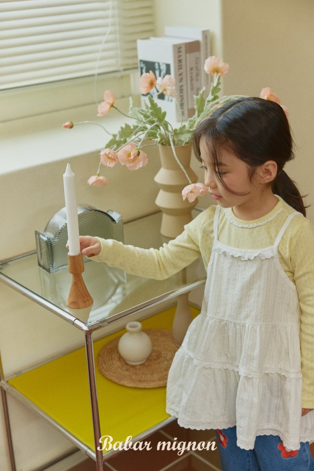 Babar Mignon - Korean Children Fashion - #childofig - Lace Basic Tee - 5