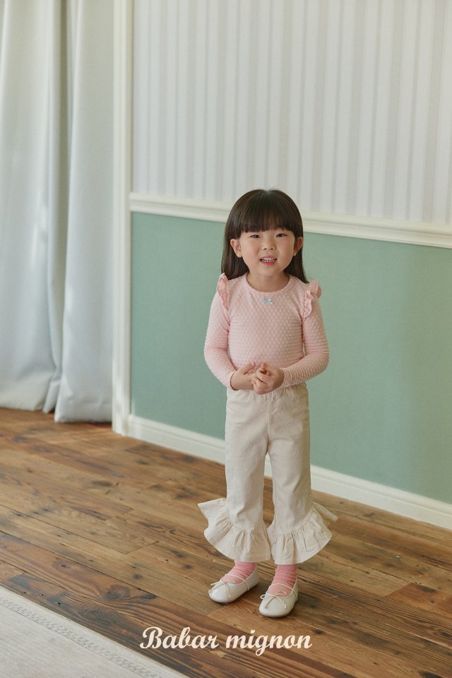 Babar Mignon - Korean Children Fashion - #childofig - Frill Bootcut Pants - 12