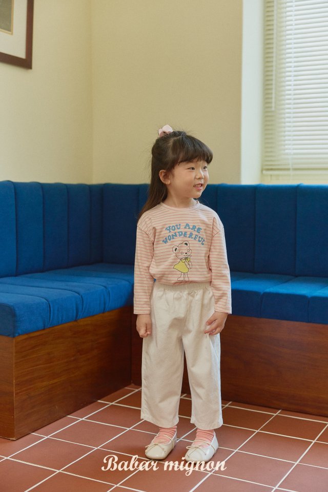 Babar Mignon - Korean Children Fashion - #childofig - Bear Stripe Tee - 7