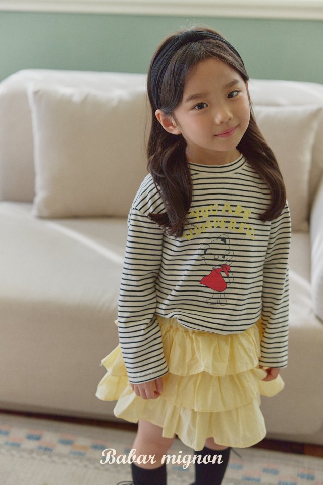 Babar Mignon - Korean Children Fashion - #childofig - Bear Stripe Tee - 8