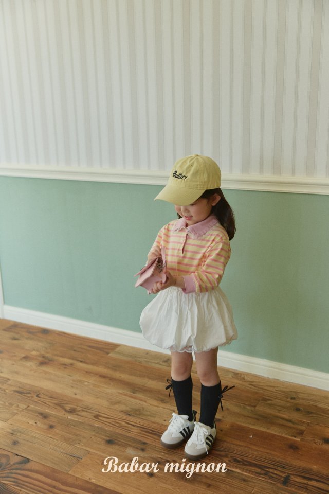 Babar Mignon - Korean Children Fashion - #childofig - Stripe Lace Tee - 5