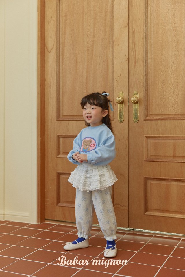 Babar Mignon - Korean Children Fashion - #childrensboutique - Ribbon Jogger Pants - 10
