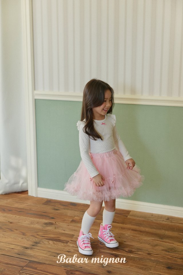 Babar Mignon - Korean Children Fashion - #childrensboutique - Frill Tee - 3