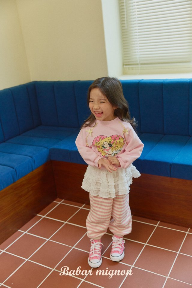 Babar Mignon - Korean Children Fashion - #childrensboutique - Waffle Stripe Jogger Pants - 11