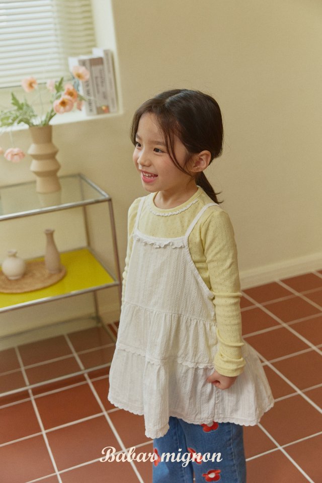 Babar Mignon - Korean Children Fashion - #designkidswear - Lace Basic Tee - 7