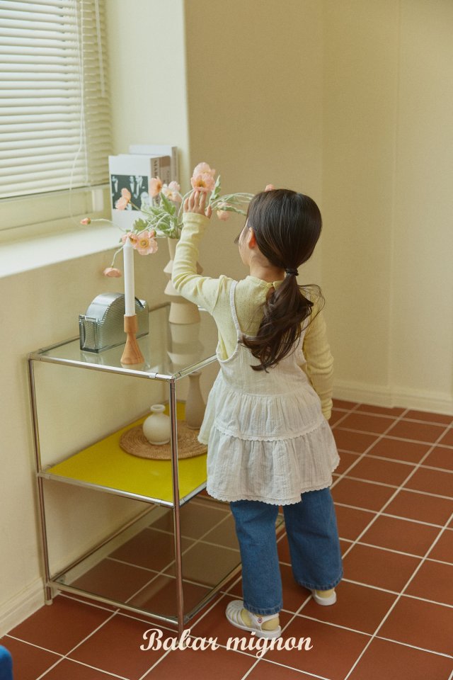 Babar Mignon - Korean Children Fashion - #designkidswear - Strap Frill Bustier Dress - 9