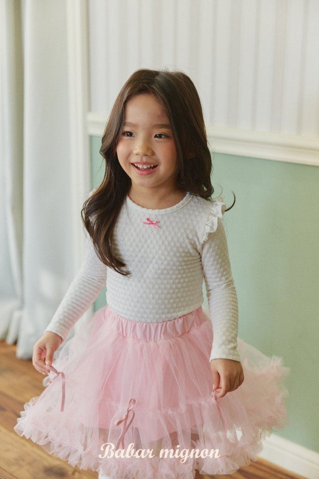Babar Mignon - Korean Children Fashion - #childrensboutique - Frill Tee - 4