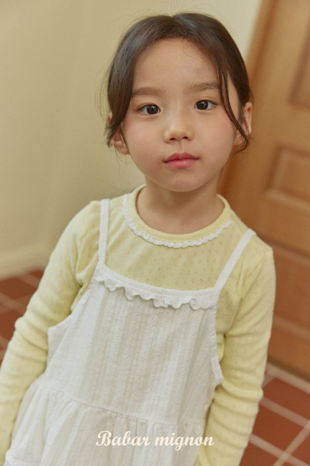 Babar Mignon - Korean Children Fashion - #discoveringself - Lace Basic Tee - 8