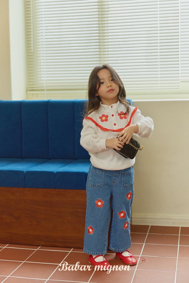 Babar Mignon - Korean Children Fashion - #discoveringself - Flower Waffle Anorak - 3