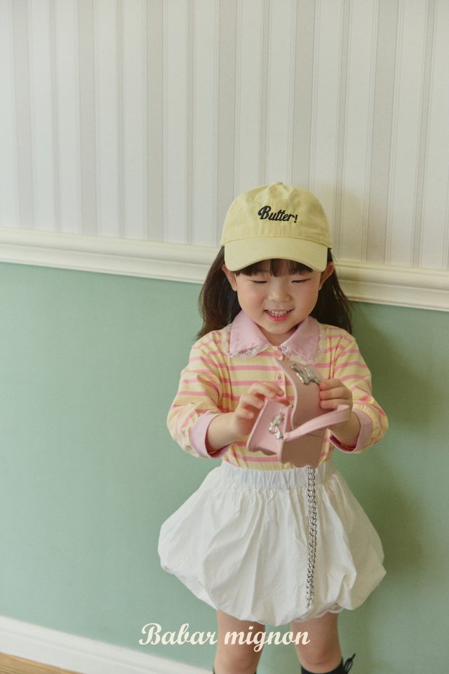 Babar Mignon - Korean Children Fashion - #discoveringself - Stripe Lace Tee - 8