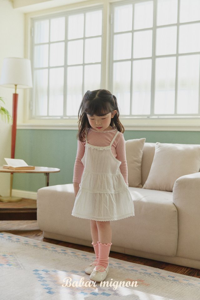 Babar Mignon - Korean Children Fashion - #fashionkids - Lace Basic Tee - 9