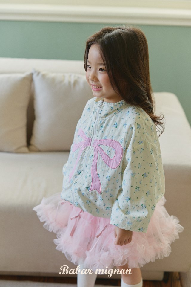 Babar Mignon - Korean Children Fashion - #fashionkids - Ribbon Windbreaker - 7
