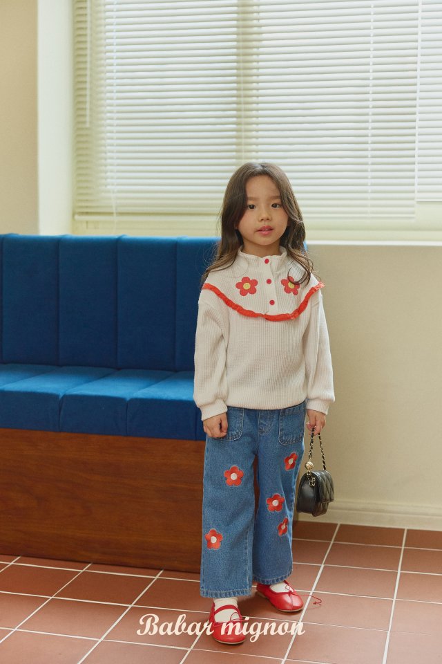 Babar Mignon - Korean Children Fashion - #discoveringself - Flower Waffle Anorak - 4