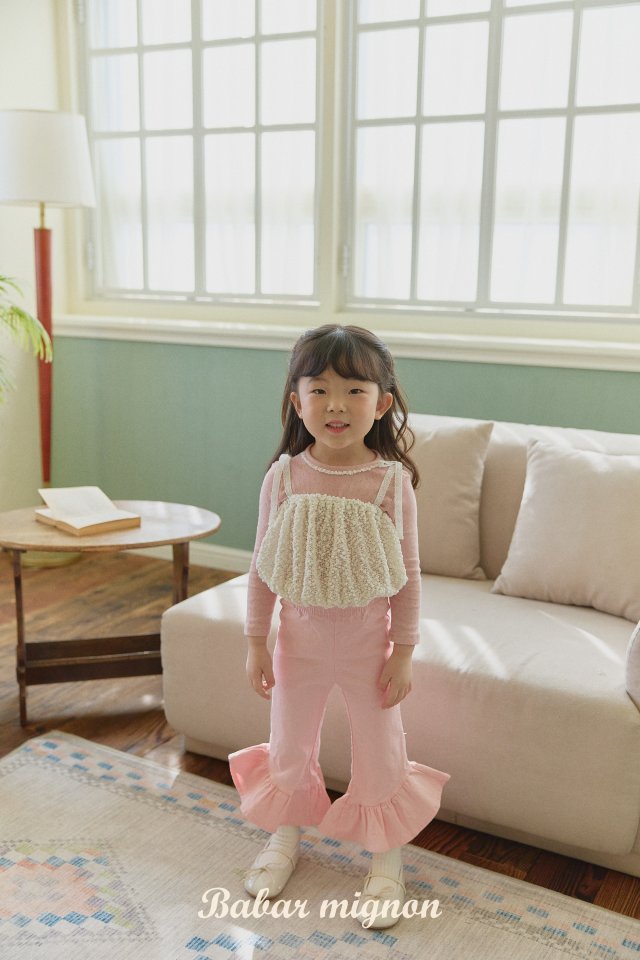 Babar Mignon - Korean Children Fashion - #fashionkids - Frill Bootcut Pants - 3