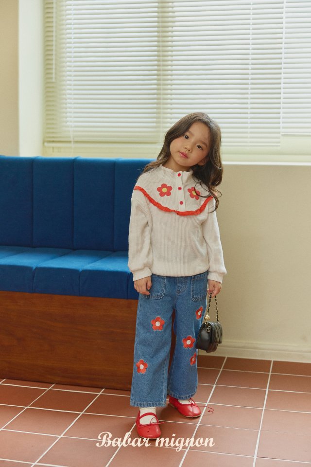 Babar Mignon - Korean Children Fashion - #kidsshorts - Flower Waffle Anorak - 5