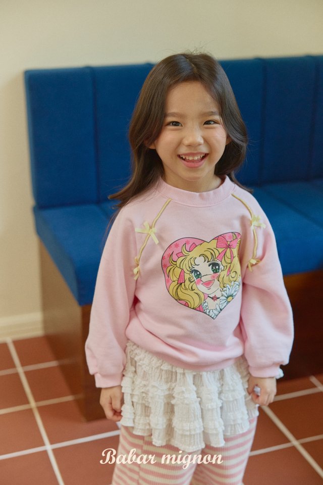 Babar Mignon - Korean Children Fashion - #kidsstore - Ribbon Character Sweatshirts