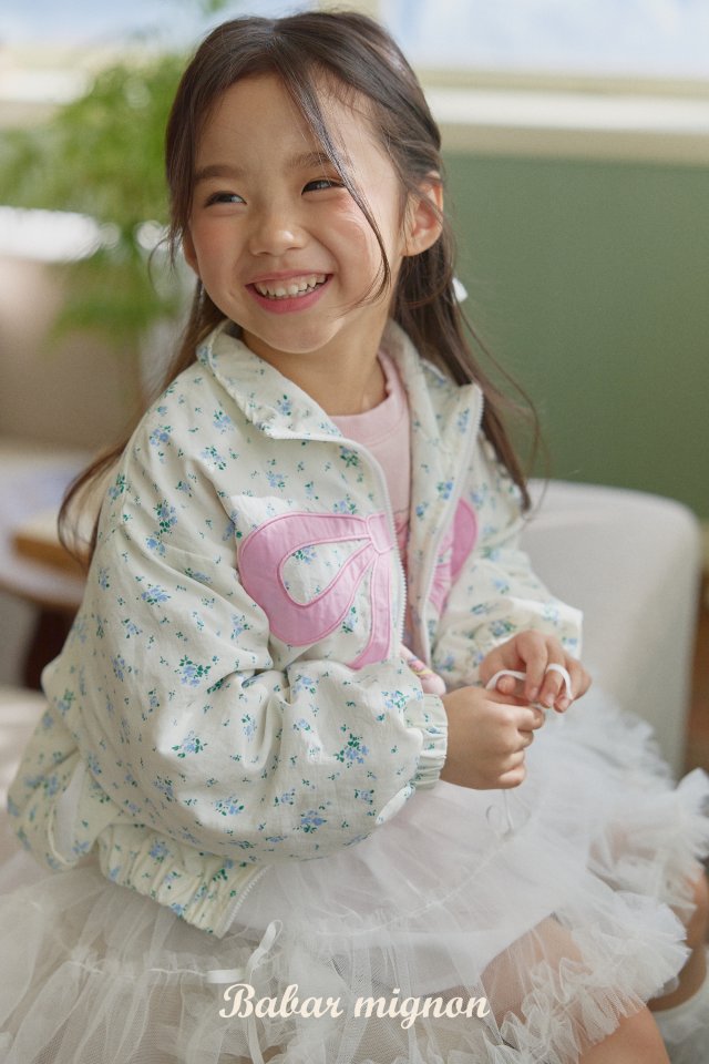 Babar Mignon - Korean Children Fashion - #kidsstore - Ribbon Windbreaker - 9