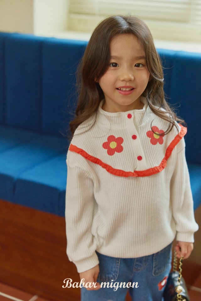 Babar Mignon - Korean Children Fashion - #kidsstore - Flower Waffle Anorak - 6