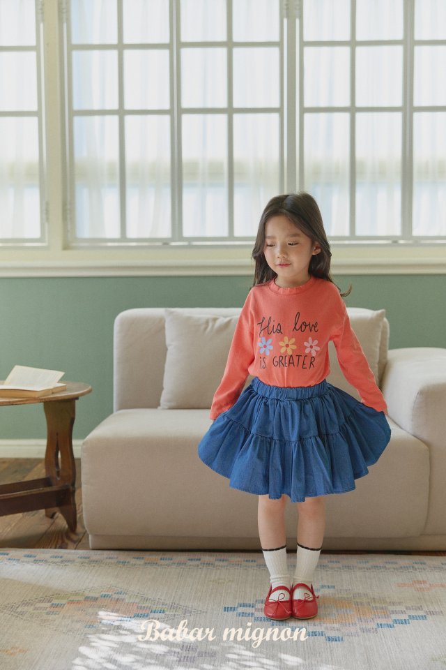Babar Mignon - Korean Children Fashion - #kidzfashiontrend - Denim Skirt - 7