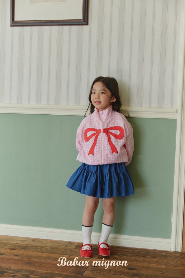 Babar Mignon - Korean Children Fashion - #kidzfashiontrend - Ribbon Windbreaker - 10