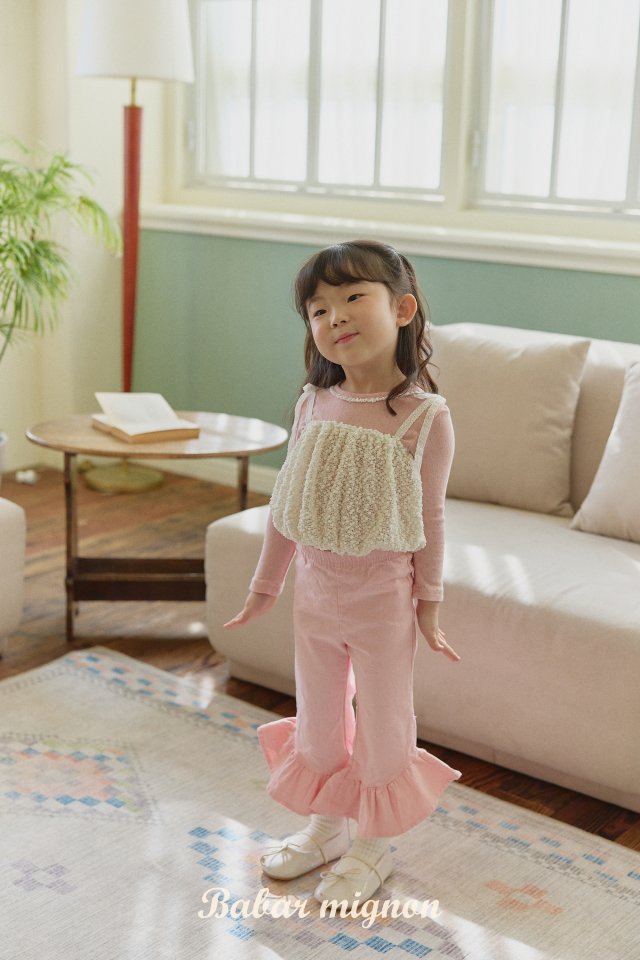 Babar Mignon - Korean Children Fashion - #kidzfashiontrend - Frill Bootcut Pants - 6